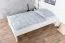 Modern single bed, guest bed in white solid pine 84, incl. slatted frame, lying surface 120 x 200 cm, high-quality workmanship, stable and durable