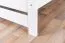 Modern single bed, guest bed in white solid pine 84, incl. slatted frame, lying surface 120 x 200 cm, high-quality workmanship, stable and durable