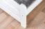 Modern Children's Bed | White Solid Pine | 120 x 200 cm | Includes Slatted Frame | Sturdy & Durable