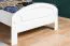 White Children's Bed | Elegant Youth Bed Solid Pine 88 | 90 x 200 cm | Slatted Frame Included | Quick Assembly