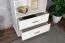 Shelf solid pine solid wood white lacquered Buteo 03- Dimensions 195 x 80 x 40 cm (H x W x D)