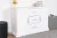 White Solid Pine Chest of Drawers Buteo 07 | 80 x 120 x 42 cm | 3 Drawers & 4 Compartments | Modern Design