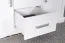 White Solid Pine Chest of Drawers Buteo 07 | 80 x 120 x 42 cm | 3 Drawers & 4 Compartments | Modern Design