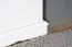 White Solid Pine Chest of Drawers Buteo 07 | 80 x 120 x 42 cm | 3 Drawers & 4 Compartments | Modern Design