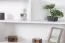 Hanging Wall Shelf Solid Pine White Lacquered | Junco 280 | 85 x 180 x 20 cm | Modern 3-Compartment Design