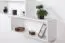 Hanging Wall Shelf Solid Pine White Lacquered | Junco 280 | 85 x 180 x 20 cm | Modern 3-Compartment Design