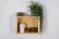 Hanging Wall Shelf Solid Pine Natural Junco 335 | 30 x 40 x 24 cm | Space-Saving Storage