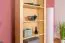 Tall 195cm Standard Bookcase Junco 64, solid pine, clearly varnished - H195 x W80 x D42 cm