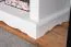 Modern Shelving Unit Solid Pine White Junco 64 | 195 x 80 x 42 cm | 5 Spacious Compartments | Bookcase