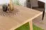 Solid Oak Dining Table Aurornis 70 | Natural Finish | 80 x 80 cm | Modern Design