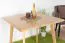 Solid Oak Dining Table Aurornis 70 | Natural Finish | 80 x 80 cm | Modern Design