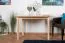 Solid Pine Wood Table Junco 229A | Square Design | Natural Finish | 75 x 120 cm