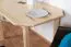 Solid Pine Wood Table Junco 229A | Square Design | Natural Finish | 75 x 120 cm