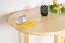 Round Solid Pine Dining Table | Natural Finish | Junco 232A | 75 x 140 cm