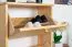 Shoe Cabinet Solid Pine Natural Junco 213 | 3 Tilting Drawers | Space-Saving | 115 x 58 x 30 cm