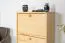 Shoe Cabinet Solid Pine Natural Junco 213 | 3 Tilting Drawers | Space-Saving | 115 x 58 x 30 cm