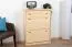 Shoe Cabinet Solid Pine Natural Junco 217 | 98 x 72 x 30 cm | Space-Saving Storage | 2 Tilting Drawers