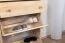 Shoe Cabinet Solid Pine Natural Junco 217 | 98 x 72 x 30 cm | Space-Saving Storage | 2 Tilting Drawers