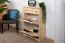 Shoe Cabinet Solid Pine Natural Junco 217 | 98 x 72 x 30 cm | Space-Saving Storage | 2 Tilting Drawers
