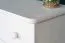 Solid white lacquered pine shoe cabinet Junco 218 - Dimensions: 62 x 72 x 30 cm (H x W x D)