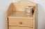 Nightstand Solid Pine Wood Natural Finish Junco 131 | 65 x 40 x 35 cm | Modern Design | 1 Drawer