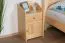 Nightstand Solid Pine Wood Natural Finish Junco 131 | 65 x 40 x 35 cm | Modern Design | 1 Drawer