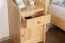Nightstand Solid Pine Wood Natural Finish Junco 131 | 65 x 40 x 35 cm | Modern Design | 1 Drawer