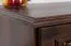 Solid pine desk in walnut color Pipilo 18 - Dimensions: 75 x 139 x 54 cm (H x W x D)