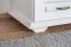 Small Chest of Drawers White Solid Pine Pipilo 23 | 3 Large Drawers | 58 x 96 x 55 cm | Durable & Sturdy