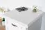 Small Chest of Drawers | Solid Pine Nightstand Pipilo 26 | White | 58 x 53 x 54 cm | 3 Drawers | Durable & Robust