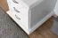 Small Chest of Drawers | Solid Pine Nightstand Pipilo 26 | White | 58 x 53 x 54 cm | 3 Drawers | Durable & Robust