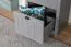 Segnas 08 Wardrobe Grey | 198 x 62 x 42 cm | 1 Door, 2 Drawers, Clothes Rail | Country House Style