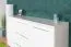 Chest of Drawers Siumu 13 | White / High Gloss | 85 x 153 x 45 cm | 2 Doors, 3 Drawers, Soft Close