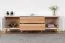 TV Cabinet Tuanai 01 | Oak & White High Gloss | 58 x 180 x 47 cm | Modern Soft-Close Doors & Drawers