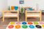 Bunk bed 90 x 200 cm for children "Easy Premium Line" K17/n, solid beech wood natural lacquered, convertible