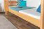 Bunk Bed 90 x 200 cm "Easy Premium Line" K17/n | Solid Beech Wood | Natural Lacquered | Convertible to 2 Beds