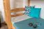 Bunk Bed 90 x 200 cm "Easy Premium Line" K17/n | Solid Beech Wood | Natural Lacquered | Convertible to 2 Beds