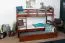 Bunk Bed 90 x 200 cm Easy Premium Line K17/n | Solid Beech Wood | Dark Brown Lacquer | Convertible | 2 Cover Panels
