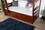 Bunk Bed 90 x 200 cm Easy Premium Line K17/n | Solid Beech Wood | Dark Brown Lacquer | Convertible | 2 Cover Panels