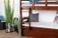 Bunk Bed 90 x 200 cm Easy Premium Line K17/n | Solid Beech Wood | Dark Brown Lacquer | Convertible | 2 Cover Panels