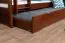 Bunk Bed 90 x 200 cm Easy Premium Line K17/n | Solid Beech Wood | Dark Brown Lacquer | Convertible | 2 Cover Panels
