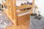 Bunk bed 90 x 200 cm for adults "Easy Premium Line" K17/n incl. berth and 2 cover panels, solid beech wood, natural lacquered, convertible