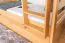Bunk bed 90 x 200 cm for adults "Easy Premium Line" K17/n incl. berth and 2 cover panels, solid beech wood, natural lacquered, convertible