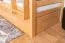 Bunk bed 90 x 200 cm for adults "Easy Premium Line" K17/n incl. berth and 2 cover panels, solid beech wood, natural lacquered, convertible