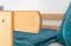 Bunk bed 90 x 200 cm for adults "Easy Premium Line" K17/n incl. berth and 2 cover panels, solid beech wood, natural lacquered, convertible