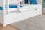 Bunk bed for adults "Easy Premium Line" K18/h incl. mattress base and 2 cover panels, headboard with holes, solid white beech wood - mattress base: 90 x 200 cm, divisible