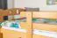 Bunk Bed Easy Premium Line K19/n | Solid Beech Wood | Natural Finish | Convertible | 90 x 190 cm