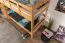 Bunk Bed Easy Premium Line K19/n | Solid Beech Wood | Natural Finish | Convertible | 90 x 190 cm