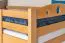 Bunk Bed Easy Premium Line K19/n | Solid Beech Wood | Natural Finish | Convertible | 90 x 190 cm