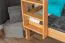 Bunk bed "Easy Premium Line" K19/n, head and foot part with holes, solid beech wood, natural - 90 x 190 cm (w x l), convertible